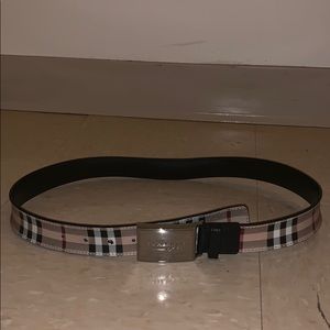 Burberry Haymarket check belt